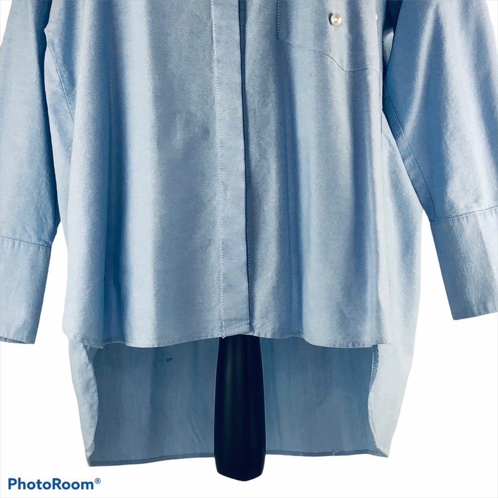 Zara Basic Collection Pearled Button Down Shirt L - image 6